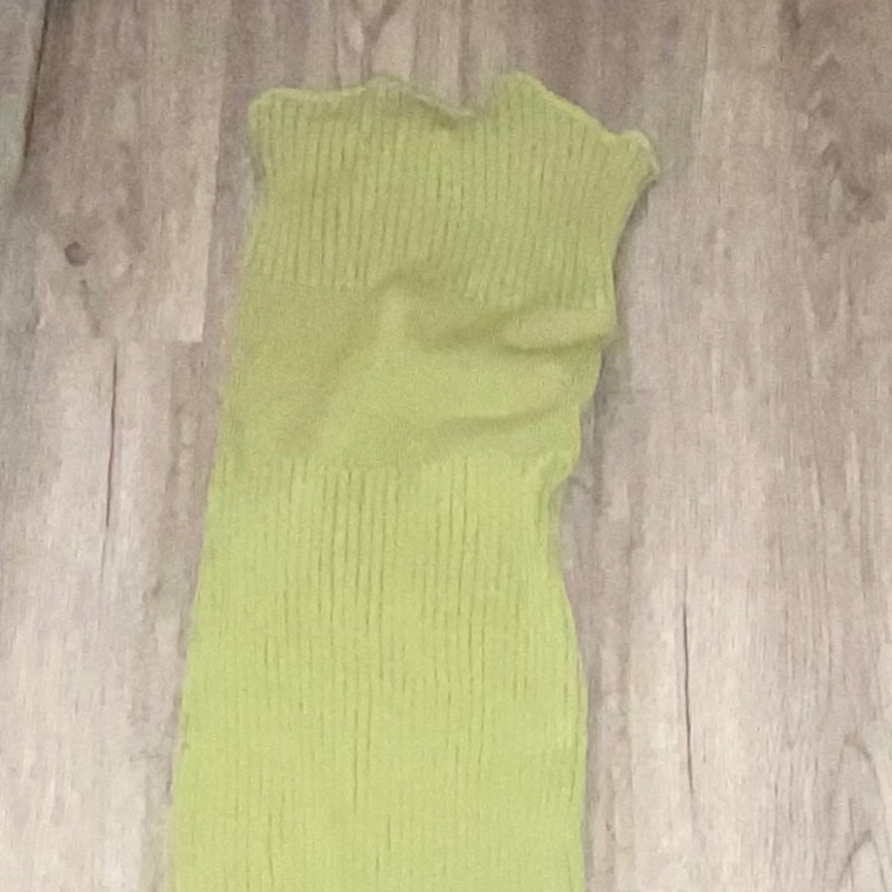 Meshki Green Ribbed dress